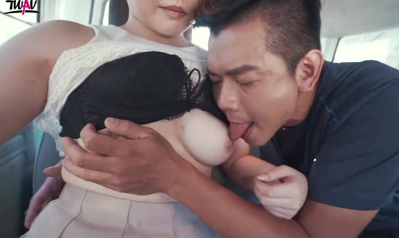 TWAV003. My beloved big tits wife moans endlessly in the back seat