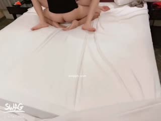 SWAG 『feifei』 New Year's masterpiece 3P sex treatment department flower senior sister climaxes a lot of cumshots