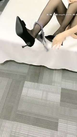 2020,09,17 ‖ Hotel ‖ Sling Hip Skirt ‖ Black Silk High Heels ‖ Too Hard to Stand