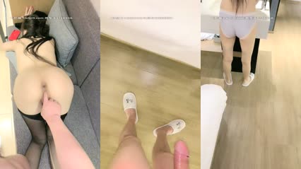 2020,11,01‖Hotel‖Black silk high heels‖Hotel open door fuck girl_T