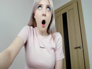 Blue eyed Barbie masturbates