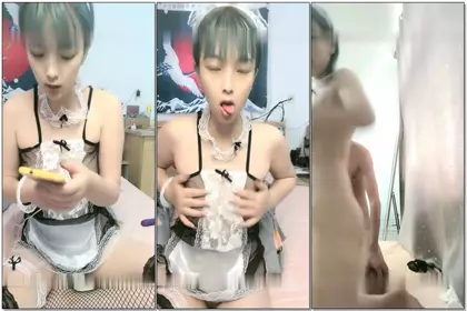 Tingting's pussy bites people. Short-haired cute girl masturbates and fucks, sexy fishnet stockings vibrator, footjob and oral sex, and sexy big ass from behind