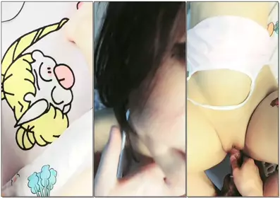 Facial cumshot of the best smooth white tiger cute beautiful girl, licking the penis affectionately, the contrast between purity and lewdness, the thick semen on the cheeks, hair, and collarbone is extremely lewd