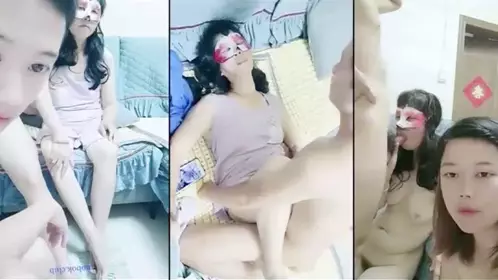 [Real mother and daughter] The father died early and the son-in-law became the husband. The daughter directed the old mother. The mother was a little shy and wore an eye mask and was silent and cooperated.