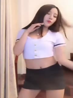 Sexy schoolgirl uniform temptation live show on a certain platform