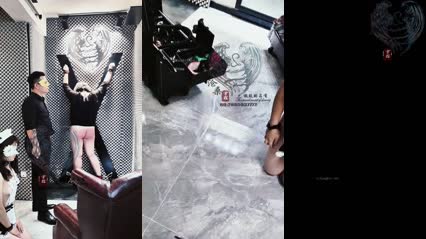 The latest long video of the popular master of training teaches the female slave to whip her hips, drip wax, and insert the machine into her pussy