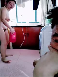 Beauty and the beast! Black silk high heels and perfect body young woman and big brother passionate sex live 2