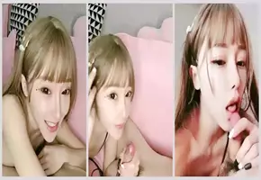 A high-value internet celebrity face girl in fishnet stockings gives her fuck buddy a blowjob, licks deep throat blowjob, and pees in the toilet, very tempting!