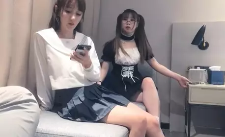 [Two schoolgirls in uniforms] Taking turns to fuck them can prolong your life