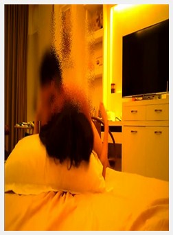 Hotel battle high heels flesh-colored stockings plump temperament female white-collar worker various sex positions