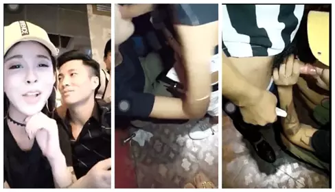 KTV opened a private room to broadcast live and gave many gifts and swallowed the semen