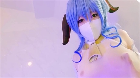 The latest leaked web celebrity beauty [Yuzu Cat] new work - rough with oily nylon...