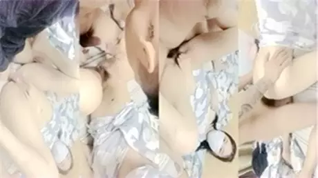 Enjoy the intimate service of the black silk sexy female technician blowing the dick and licking the asshole