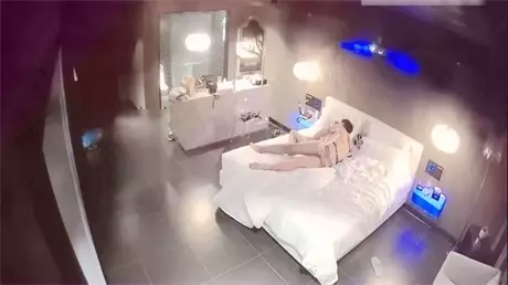 Business hotel young couple rent a room to make love, the guy is an experienced driver