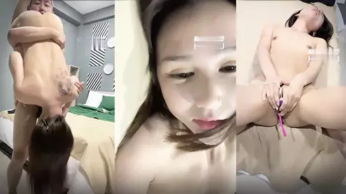 [Top Goddess] High difficulty standing handstand 69 oral sex vibrator masturbation, holding hands and then thrusting from behind and finally cumming on the face