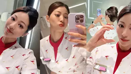 Singaporean stewardess sex video leaks out of the sperm basin of a tall and handsome rich man