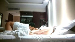 Two blond girls with beautiful legs take turns to do 3P. It's so cool to fuck one and lick one. Have you learned it?