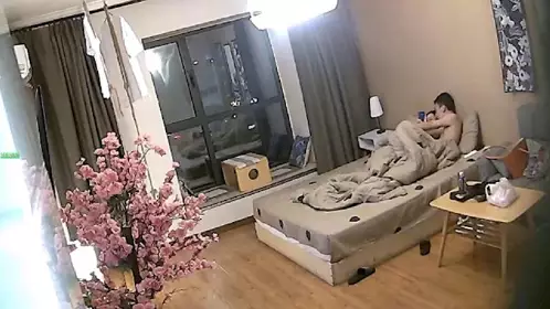 The hotel camera secretly filmed a tall and elegant lady being violently penetrated by her big dick boyfriend