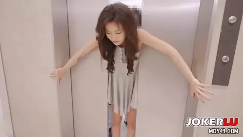 [SWAG] DMX-0054 Being clamped in the elevator and becoming a meat urinal