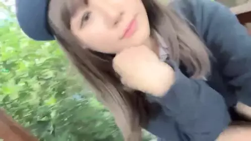 [Jingyuer] 19-year-old girl with baby face and big breasts in school uniform plays with vibrator in the park pavilion ✨✨✨ White big breasts and hairy pussy use props to masturbate and spray water and white juice until she rolls her eyes