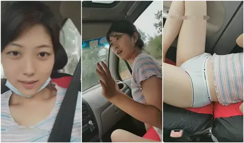 High-value peripheral girl, model-level figure, digging butterfly holes on the bed, licking holes and cumming on the face