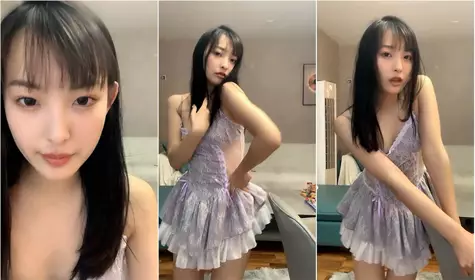 High-value red-lipped goddess, attractive long legs, sexy pearl panties tightened in the gap of the small