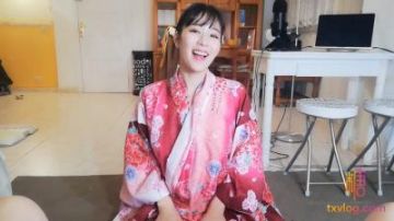 Domestic AV Candy Heart Vlog Blowjob Kimono Bitch