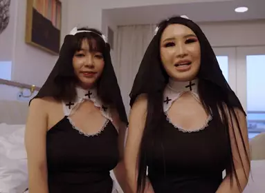 Madou Media Films.MMG-005.Wu Mengmeng.Dressed up as a nun with an American actress