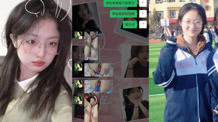 The first middle school high school sophomore glasses bitch student Deng Mengjie submitted a leaked