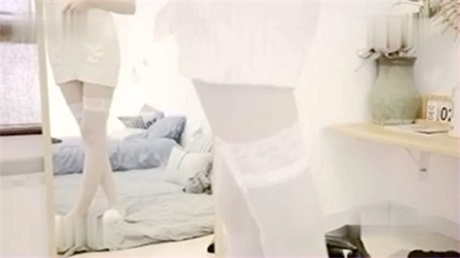 Hidden rules: Beautiful breast model having sex in front of the mirror likes to ejaculate sperm on the belly