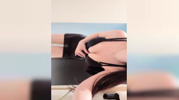 #直播_Plumper model figure goddess, pearl underwear line