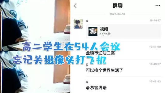 A high school student forgot to turn off his camera and masturbated during a meeting of 54 people