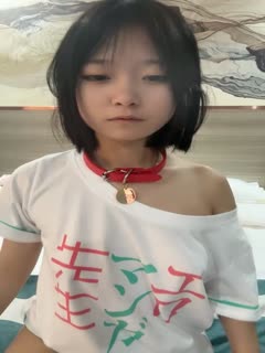 # Live broadcast_pure cute short hair cute sister! With a collar, petite figure, the newly bought jumping egg shock hole, break the small hole