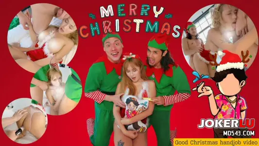 Christmas must be a Christmas special. Thai mixed-race Eufy made its debut at 3P!!! Super contrast idiots like to be deeply throat by big cock.