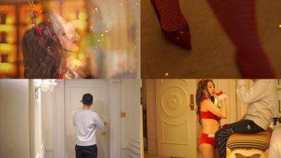 Photographer Guo Ge produced a video platinum version of the high-definition face without watermark Xiao Hui Christmas sexy gift.