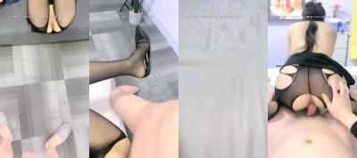 OVE Live 21.02.25 ‖ Hotel ‖ Black Dew Hip Skirt ‖ Black Silk High Heel ‖ Constantly Shooting Hot Sperm into B.
