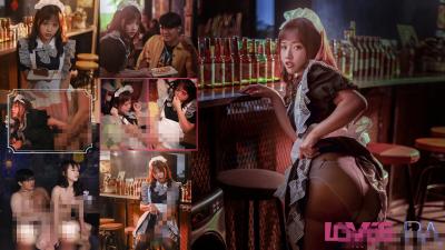 The Royal 0289 Maid Cafe's pure clerk looks lewd at work and is found by the boss to be obedient and fucked by Wen Ruixin.