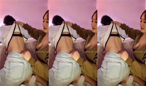 Tattoo lesbian kiss! The two South Korea young women's tongue kisses and licks each other with great devotion. It is super exciting and super feeling. After watching it, they want to do it together.