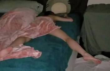The slim girl was intoxicated and inserted by the big cock.