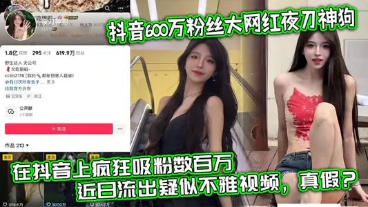Shake voice 6 million fans big net red night knife god dog, little sister with her own color value and figure, relying on the temptation of micro-scraping works, crazy suction powder millions on shake voice, recently out of suspected indecent video, true or false?
