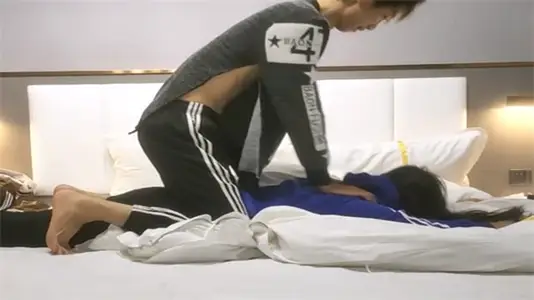 Pure and good family glasses sister rub each other's charming body massage flirting, lust burning body, lust water spray climax after climax